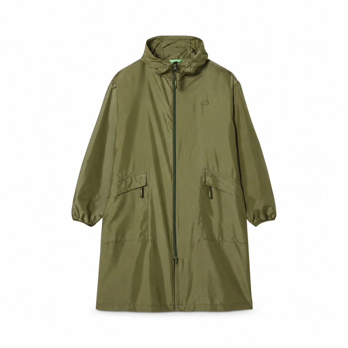 Lacoste Lange Packbare Wasserabweisende Parka