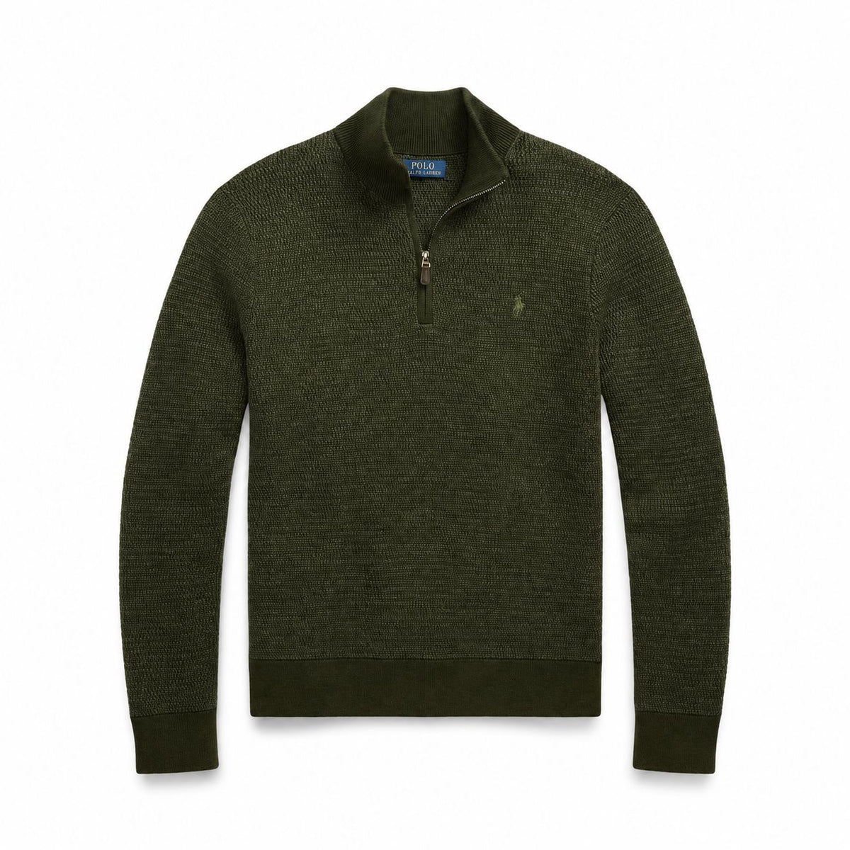 Ralph Lauren Waschbarer Woll-Pullover Mit Viertel-Reißverschluss