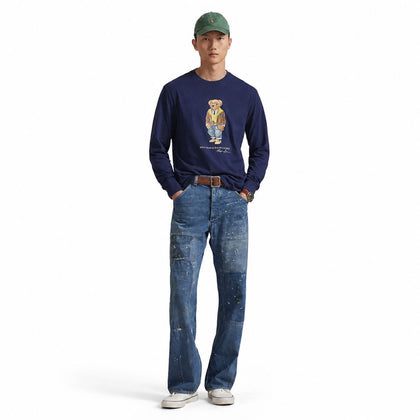 Ralph Lauren Polo Bear Jersey T-SHIRT Classic Fit Langarm