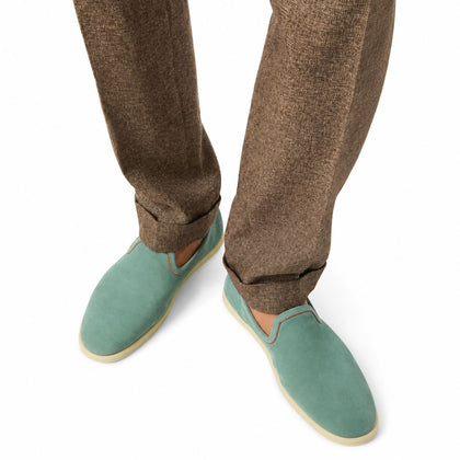 Loro Piana Mokassin Venice Walk - Pine Cloud