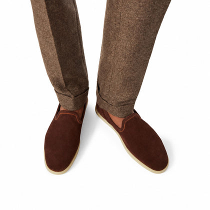 Loro Piana Mokassin Venice Walk - Deep Mogano