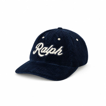 Ralph Lauren Logo Cord Baseball Cap