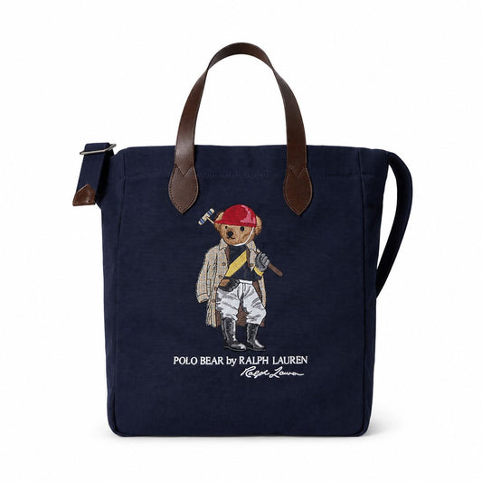 Ralph Lauren Polo Bear Canvas Einkaufstasche