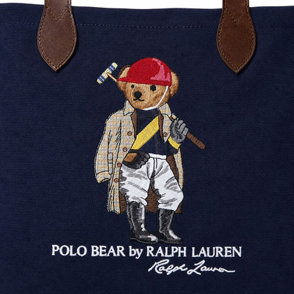 Ralph Lauren Polo Bear Canvas Einkaufstasche