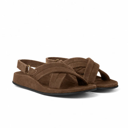 Loro Piana Sandale Hector Damen - Mocha Meringue