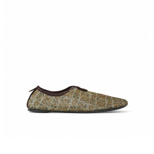 Loro Piana Flacher Slipper Floaty Damen - Light Olive/burnt Orange