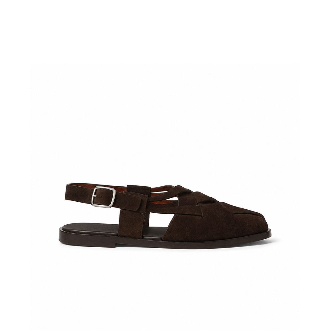 Loro Piana Sandale Peter Walk - Black Coffee