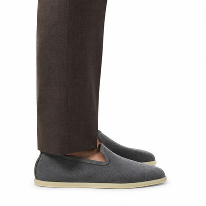Loro Piana Mokassin Venice Walk the Gift of Kings® - Steel Whisper Melange