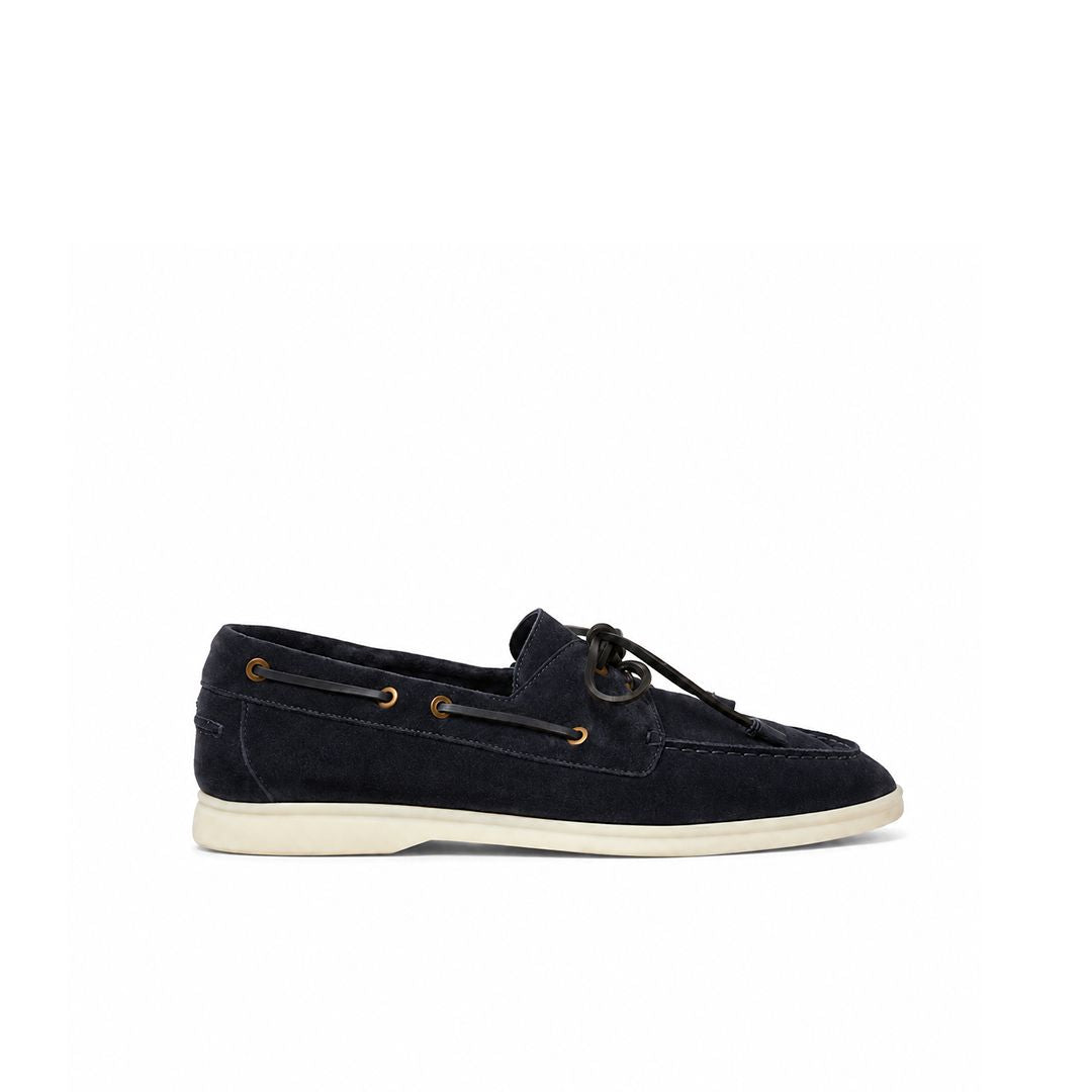 Loro Piana Mokassin Sea-Sail Walk - Blue Navy