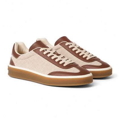 Loro Piana Sneaker Tennis Walk Damen - Natural/caramel Sugar