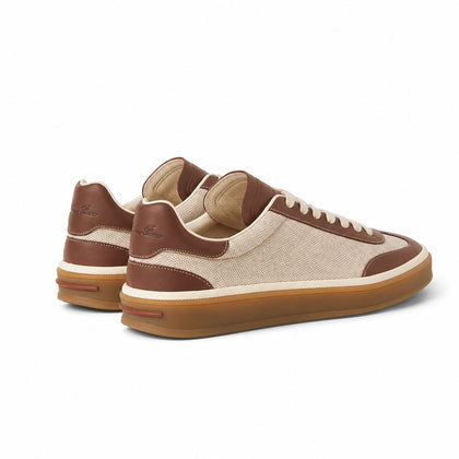 Loro Piana Sneaker Tennis Walk Damen - Natural/caramel Sugar