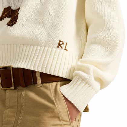 Ralph Lauren Polo Bear Baumwoll-Pullover Mit Rundhalsausschnitt