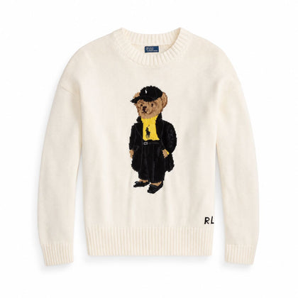 Ralph Lauren Polo Bear Baumwoll-Pullover Mit Rundhalsausschnitt