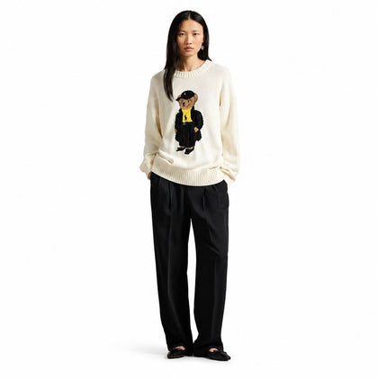 Ralph Lauren Polo Bear Baumwoll-Pullover Mit Rundhalsausschnitt