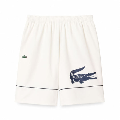 Lacoste Tennis-Shorts Aus Bedrucktem Diamant-Taft