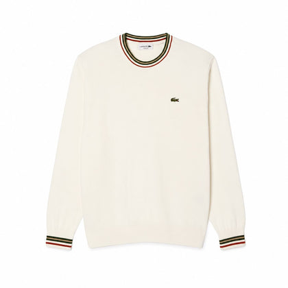 Lacoste Gestreifter Baumwoll-Jersey Pullover
