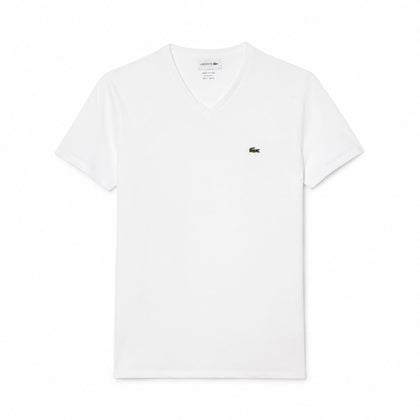 Lacoste Herren V-Ausschnitt T-SHIRT Aus Leichter Pima-Baumwolle