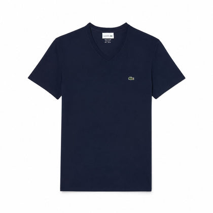 Lacoste Herren V-Ausschnitt T-SHIRT Aus Leichter Pima-Baumwolle
