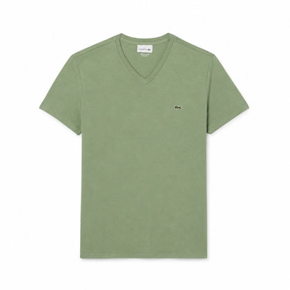 Lacoste Herren V-Ausschnitt T-SHIRT Aus Leichter Pima-Baumwolle
