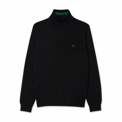 Lacoste Merino Wolle Rollkragen Pullover