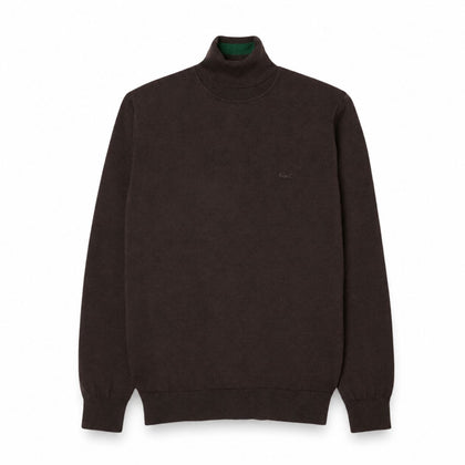 Lacoste Merino Wolle Rollkragen Pullover