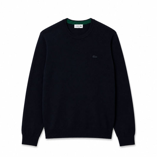 Lacoste Merinowolle Pullover Mit Rundhalsausschnitt
