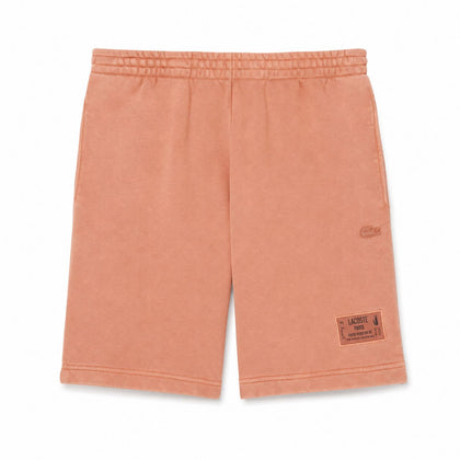 Lacoste Baumwoll-Fleece Shorts Mit Wascheffekt