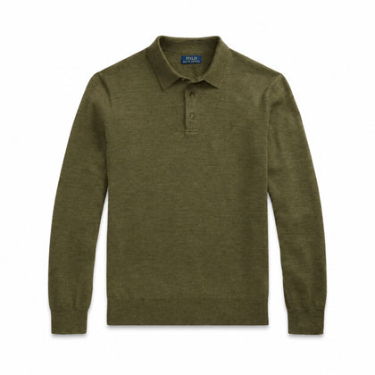 Ralph Lauren Woll-Pullover Mit Polo-Kragen