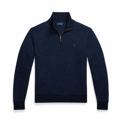 Ralph Lauren Waschbarer Woll-Pullover Mit Viertel-Reißverschluss