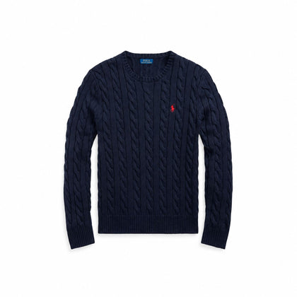 Ralph Lauren Baumwoll-Pullover Mit Zopfmuster