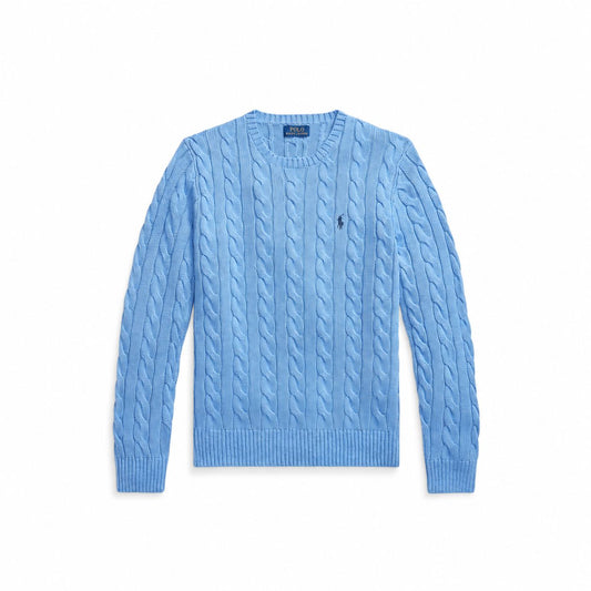 Ralph Lauren Baumwoll-Pullover Mit Zopfmuster