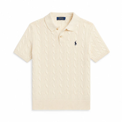 Ralph Lauren Polo-Pullover Aus Baumwolle Mit Zopfmuster
