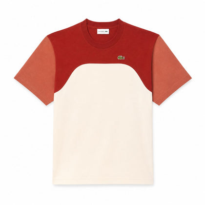 Lacoste Baumwoll-Jersey T-SHIRT Mit Colour-Block Design