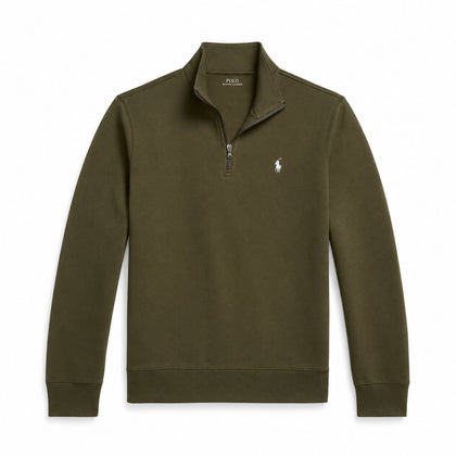 Ralph Lauren Doppelstrick Stehkragen Pullover Mit Reißverschluss