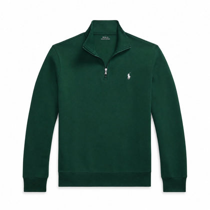 Ralph Lauren Doppelstrick Stehkragen Pullover Mit Reißverschluss