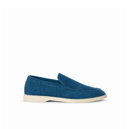 Loro Piana Mokassin Summer Walk - Petrolblau