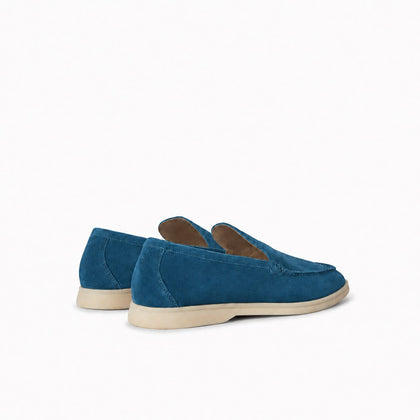 Loro Piana Mokassin Summer Walk - Petrolblau