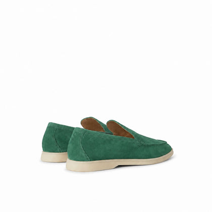 Loro Piana Mokassin Summer Walk - Smaragdgrün
