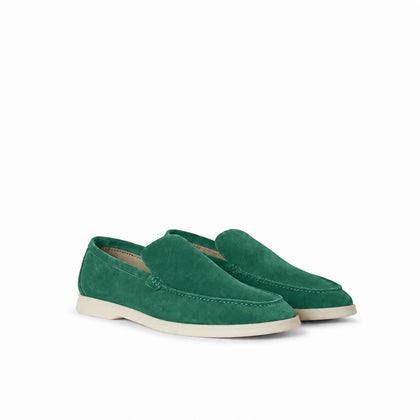 Loro Piana Mokassin Summer Walk - Smaragdgrün