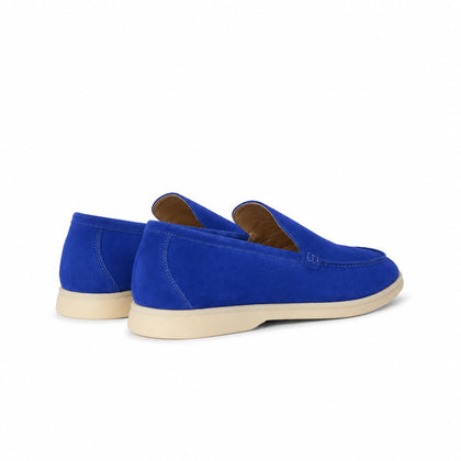Loro Piana Mokassin Summer Walk - Royalblau
