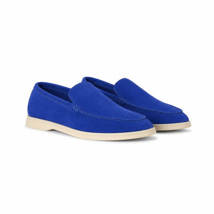 Loro Piana Mokassin Summer Walk - Royalblau