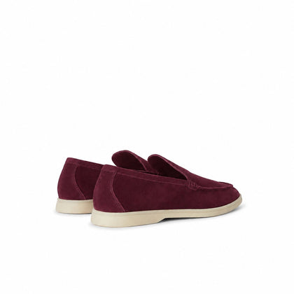 Loro Piana Mokassin Summer Walk - Burgunderrot