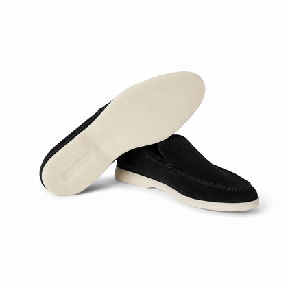 Loro Piana Mokassin Summer Walk - Schwarz