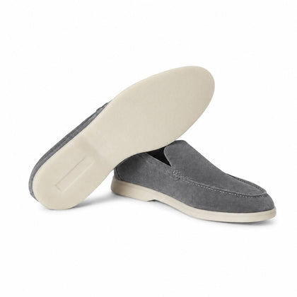 Loro Piana Mokassin Summer Walk - Anthrazit
