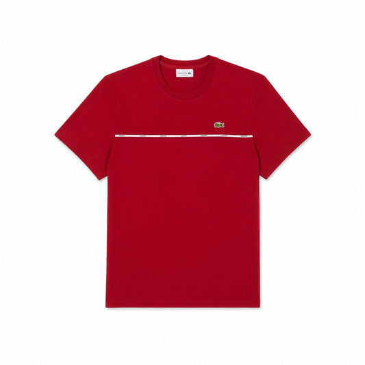 Lacoste Herren T-SHIRT Aus Baumwoll-Jersey Mit Kontrastbesatz