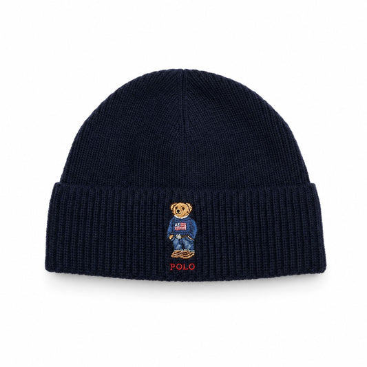 Ralph Lauren Polo Bear Rippstrick-Mütze