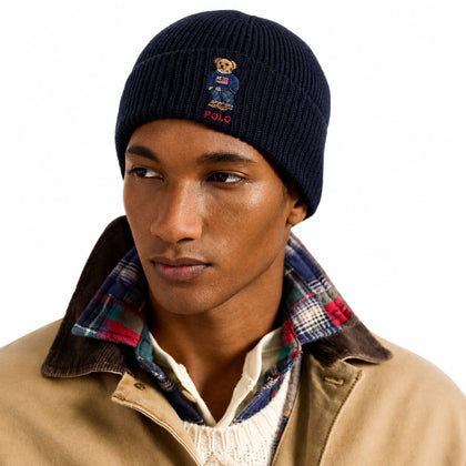 Ralph Lauren Polo Bear Rippstrick-Mütze