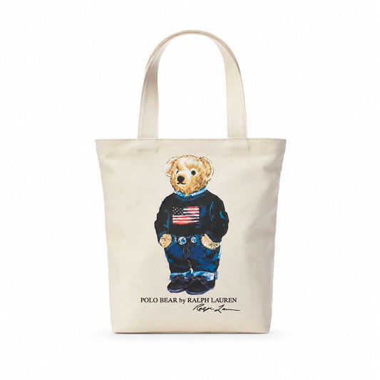 Ralph Lauren Polo Bear Baumwoll-Canvas Tasche