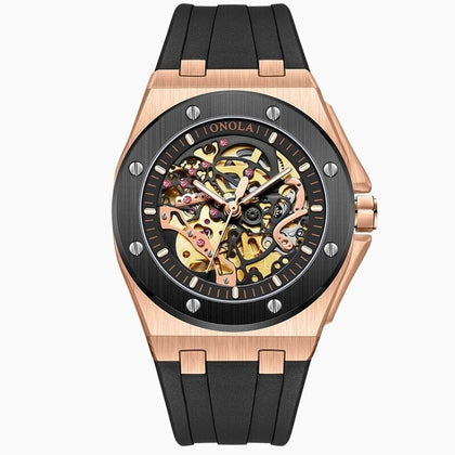 Poedagar Skeleton Oak Armbanduhr
