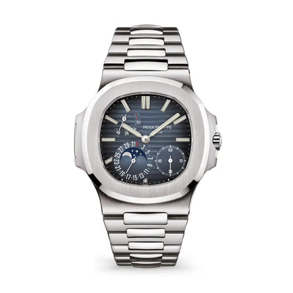 Patek Philippe Nautilus Stahl Blaues Zifferblatt Mondphase 5712/1A-001